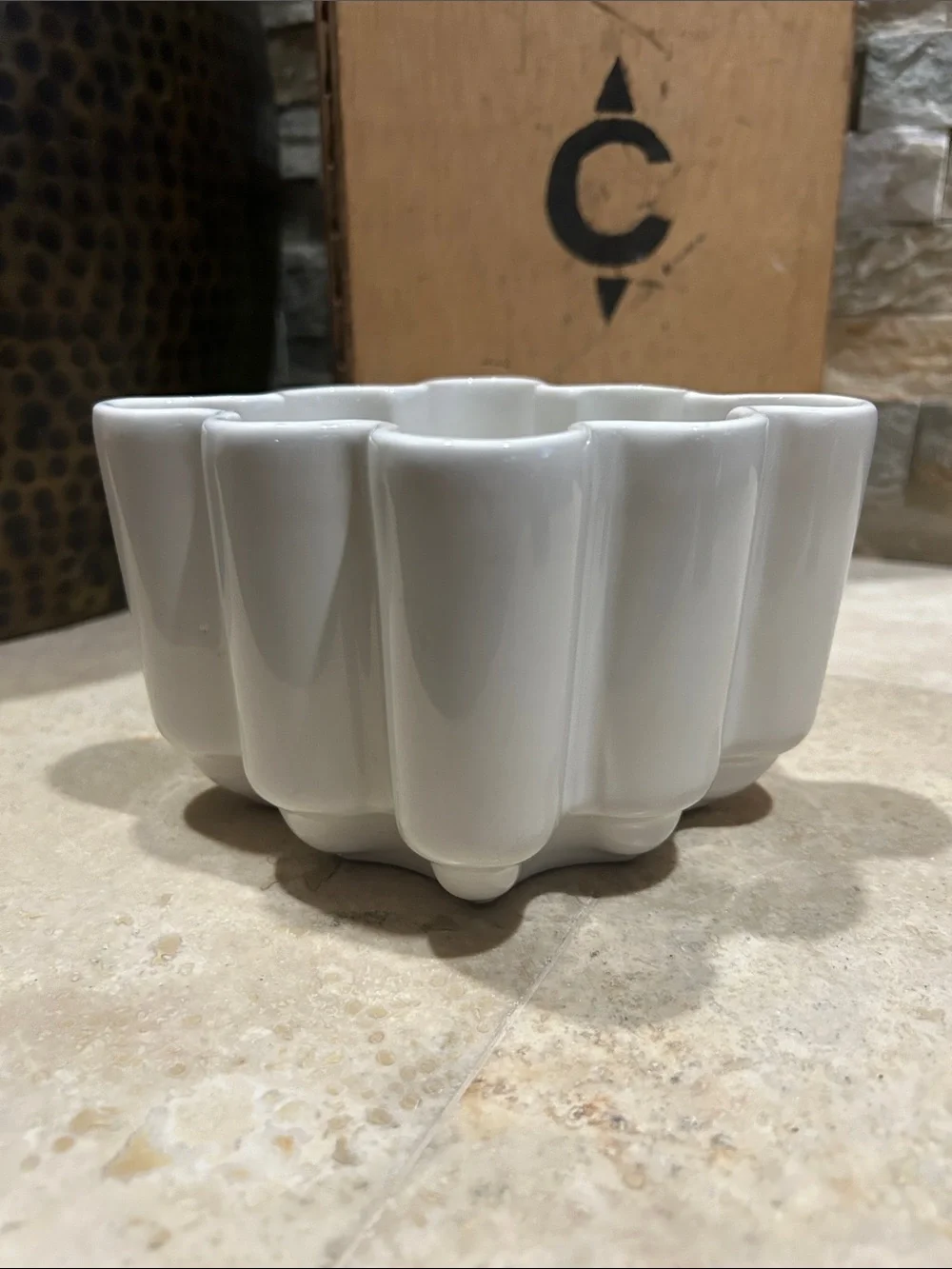 vintage ceramic jelly or pudding mold